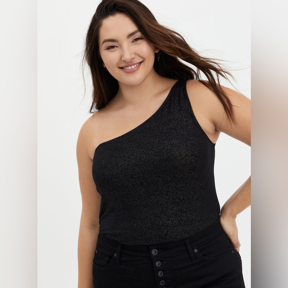 Torrid Shimmer One Shoulder Tank